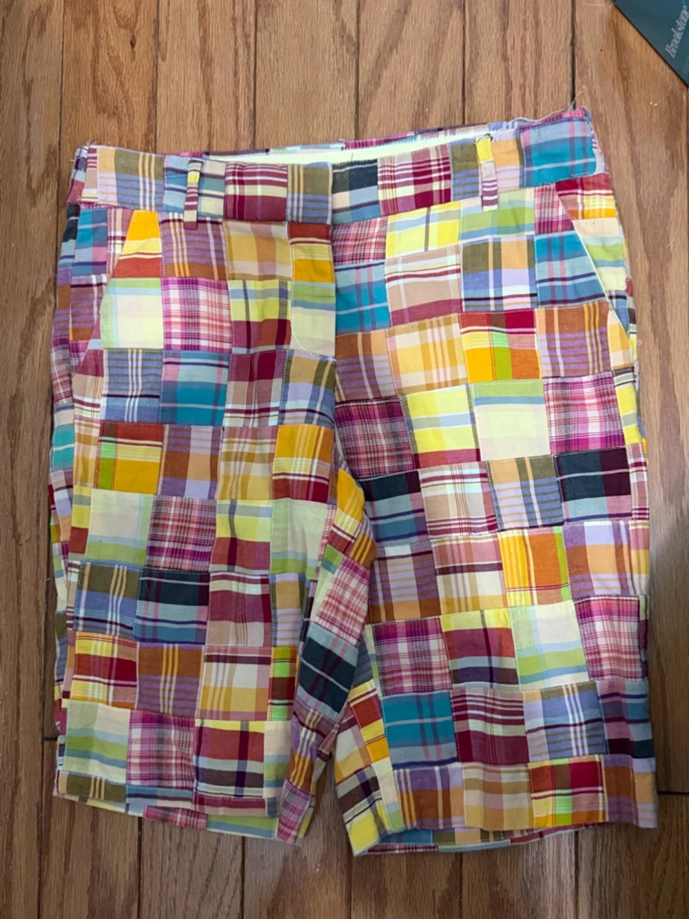 J. Crew vintage madras Cotton plaid  Shorts size 0
